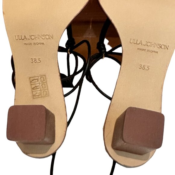 ULLA JOHNSON Nicolette Noir Sandal, Size 38.5 EU 8.5 US - Picture 8 of 10
